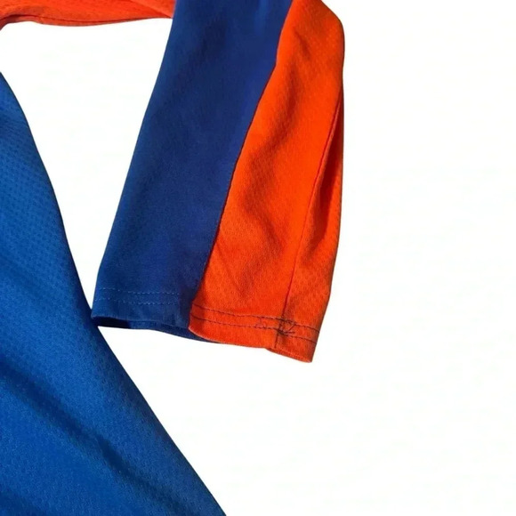 Florida Gators 1/4 Zip Shirt Adult M Blue Orange Long Sleeve Pullover Mens - Picture 2 of 12